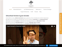 Tablet Screenshot of olivenholz-parkett.de